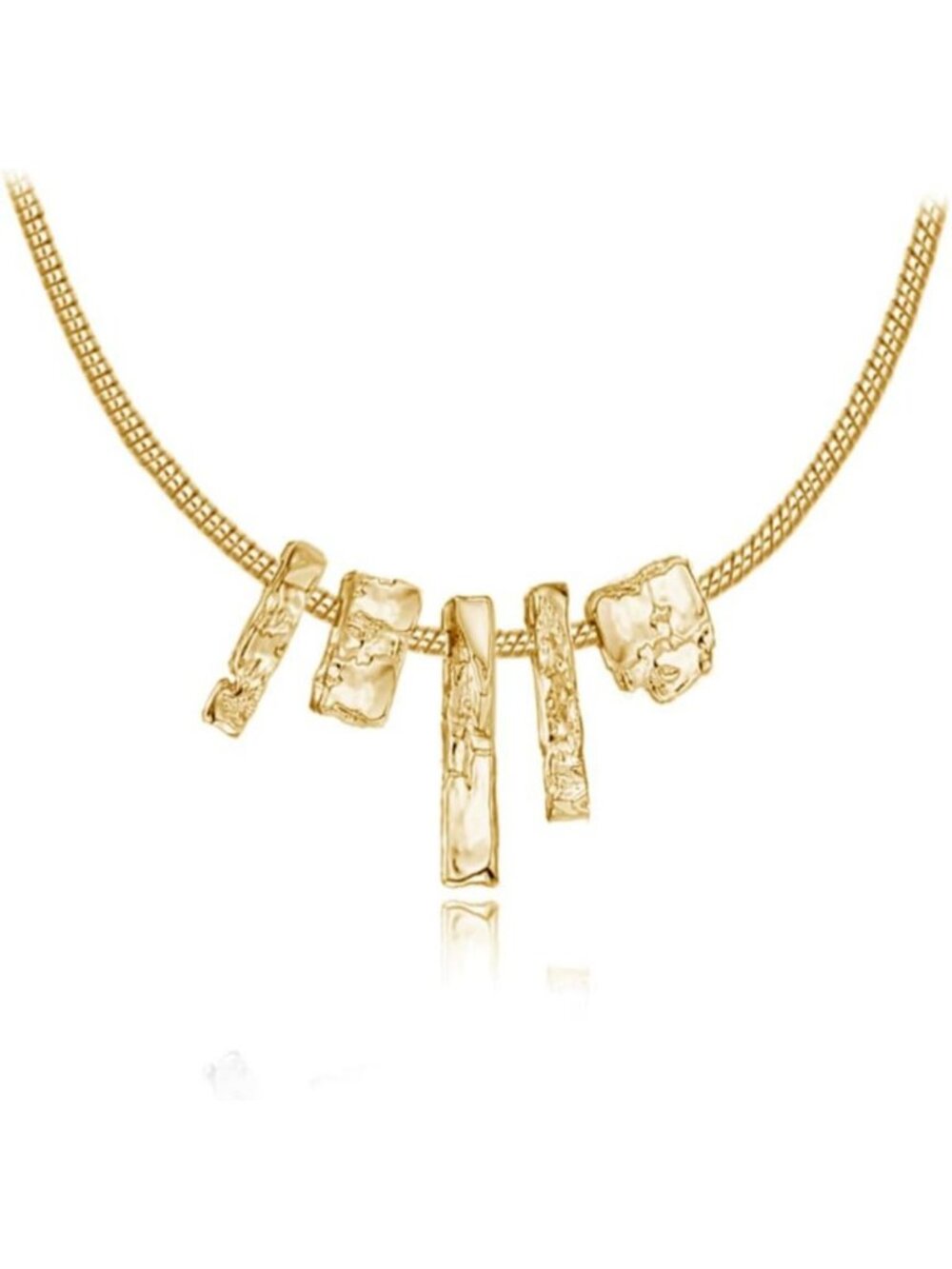 Chic Irregular Geometry Pendant Necklace | 18K Gold-Plated Clavicle Chain for